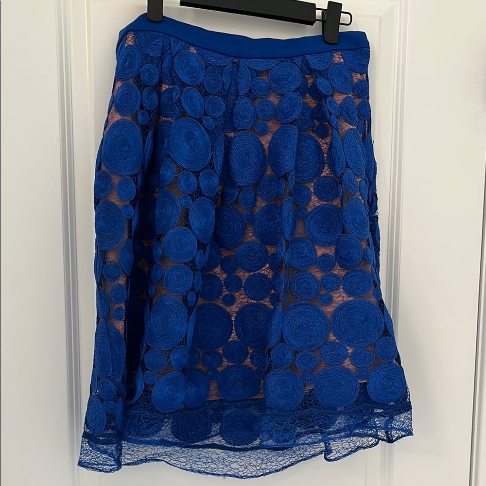 Eva Franco Blue Full Skirt